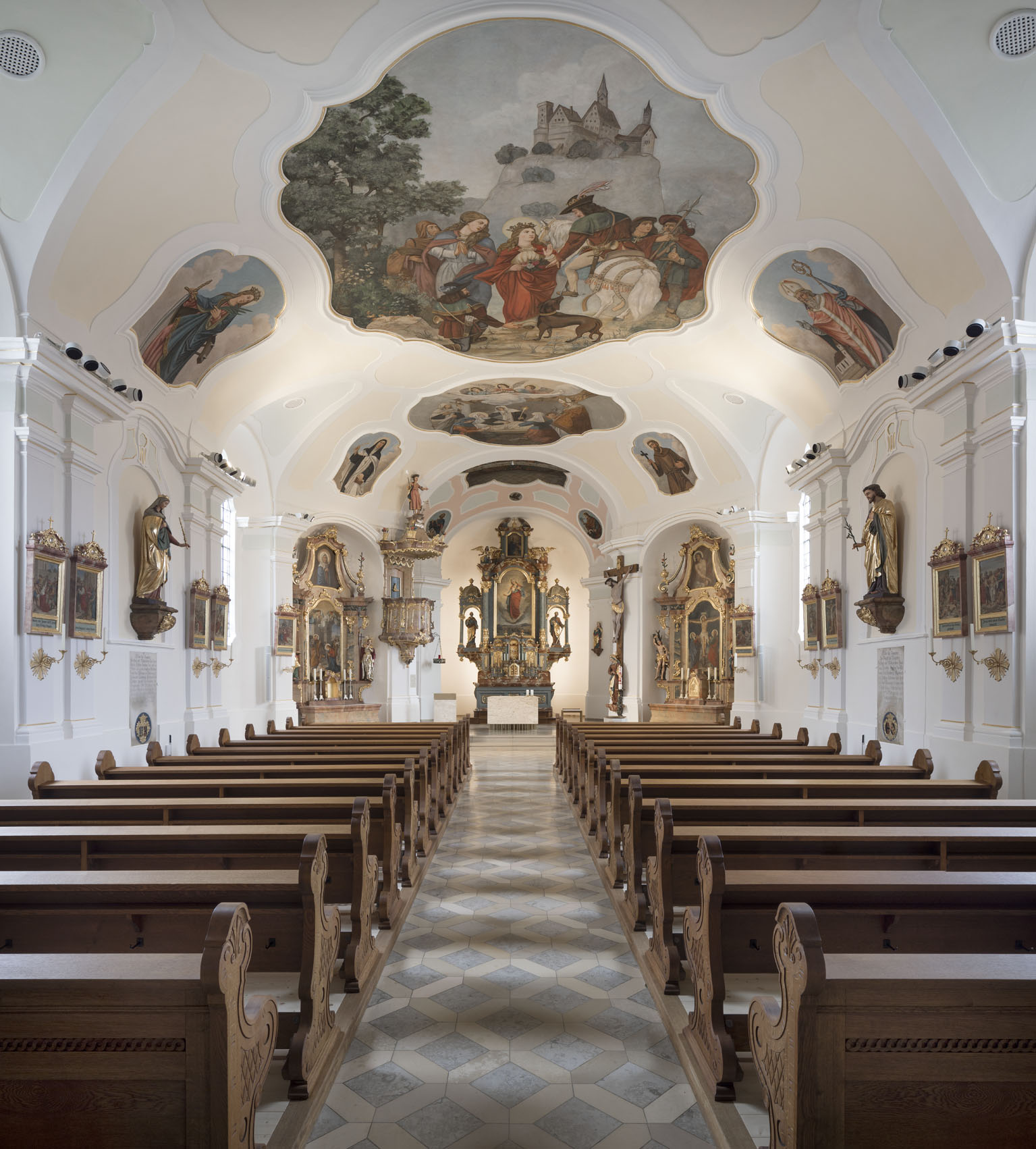 Innenansichten Pfarrkirche St. Elisabeth Benefiziatengasse 9 93476 Blaibach Foto: altrofoto.de